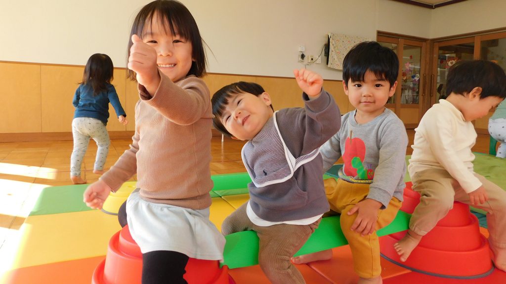 笑顔でハイポーズ！